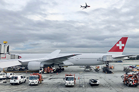 Airport railway seaport