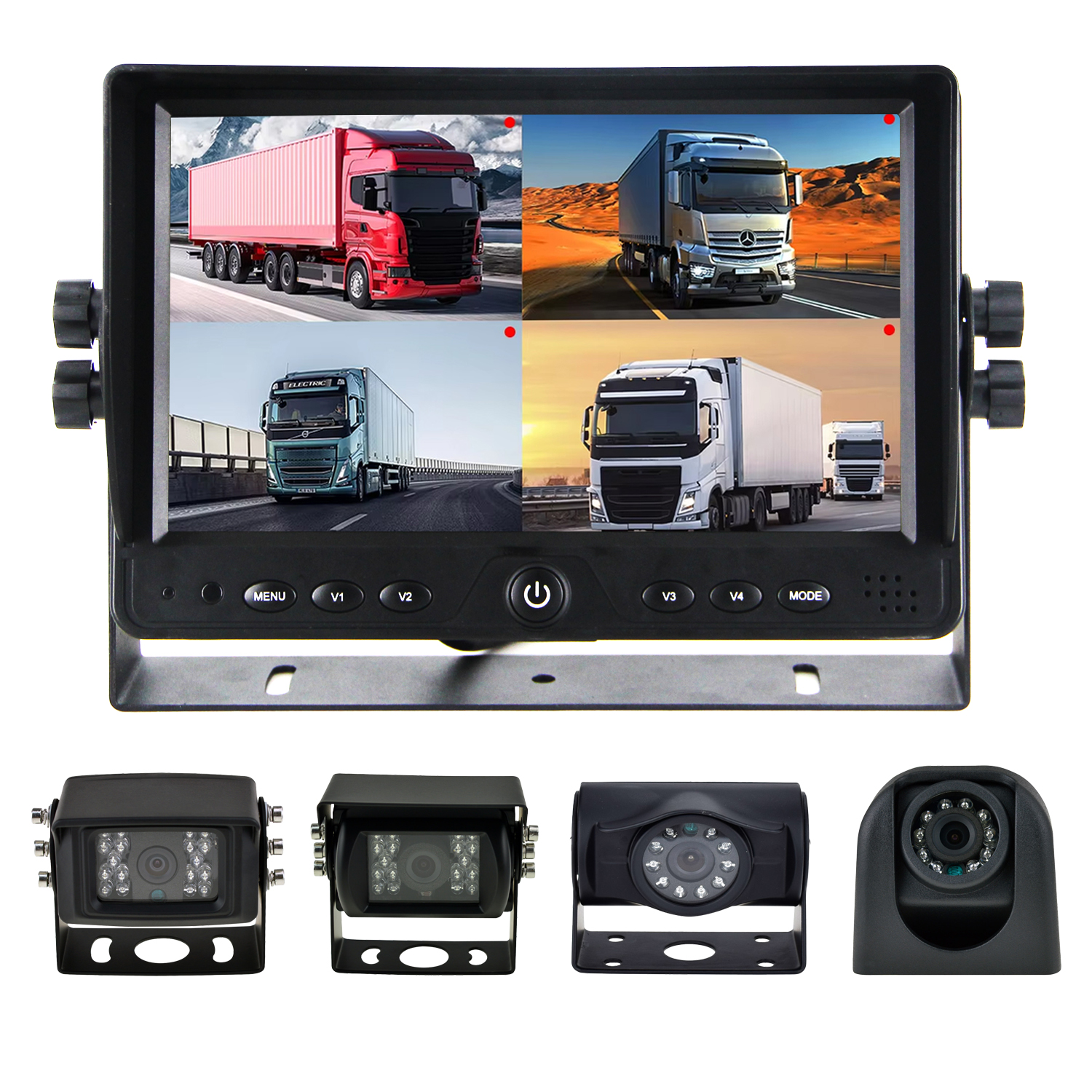 9-inch Ahd Vehicle Rearview Monitor 1080p Ahd Camera Monitor for Trucks